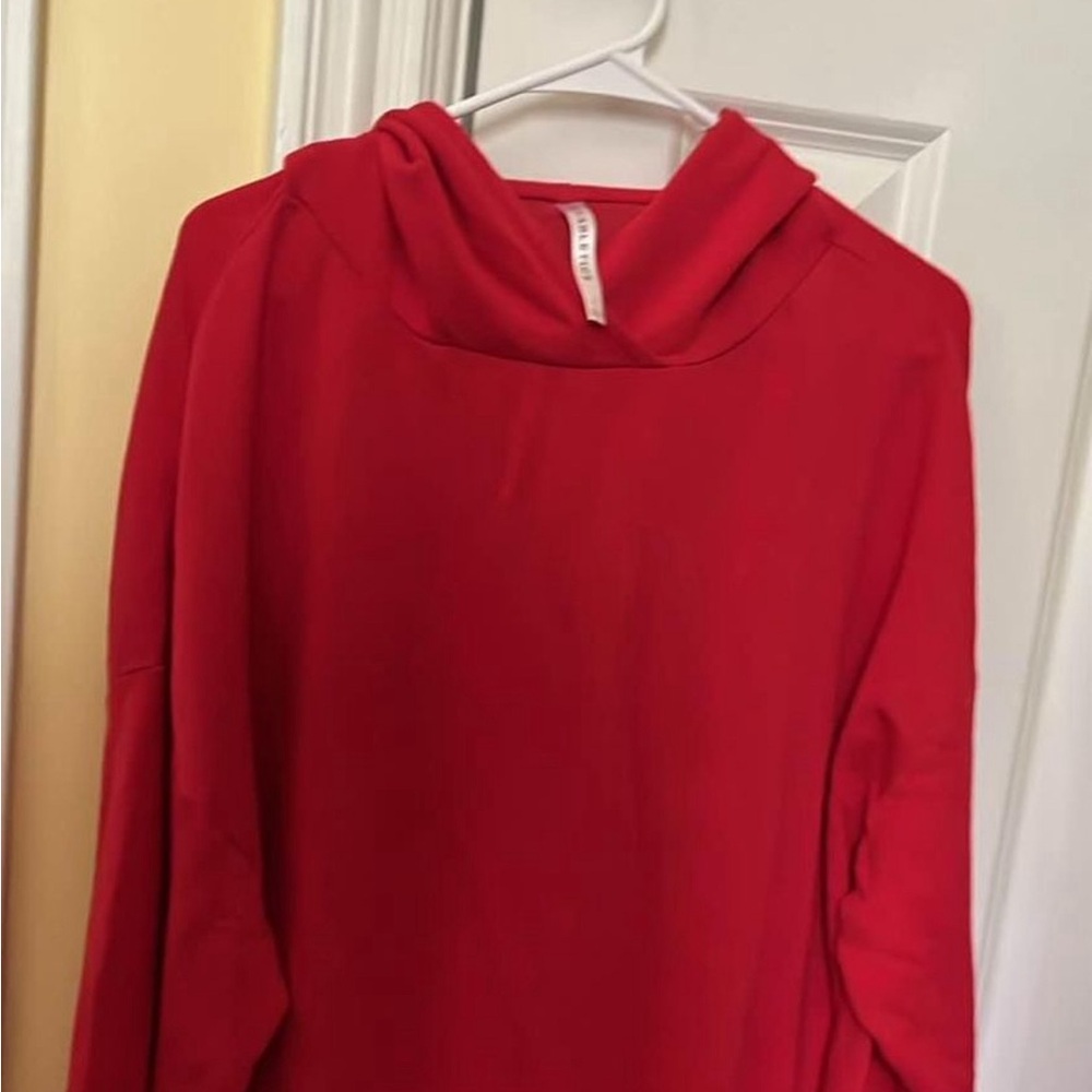red hoodie